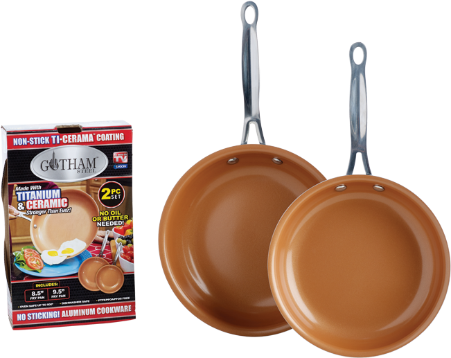 Gotham Steel Ceramic Non Stick Frying Pans