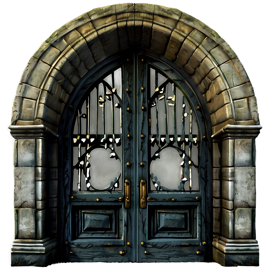 Gothic Arch Door Png 06292024