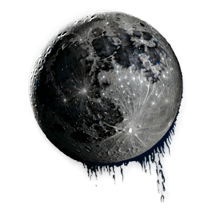 Gothic Black Moon Png 06252024