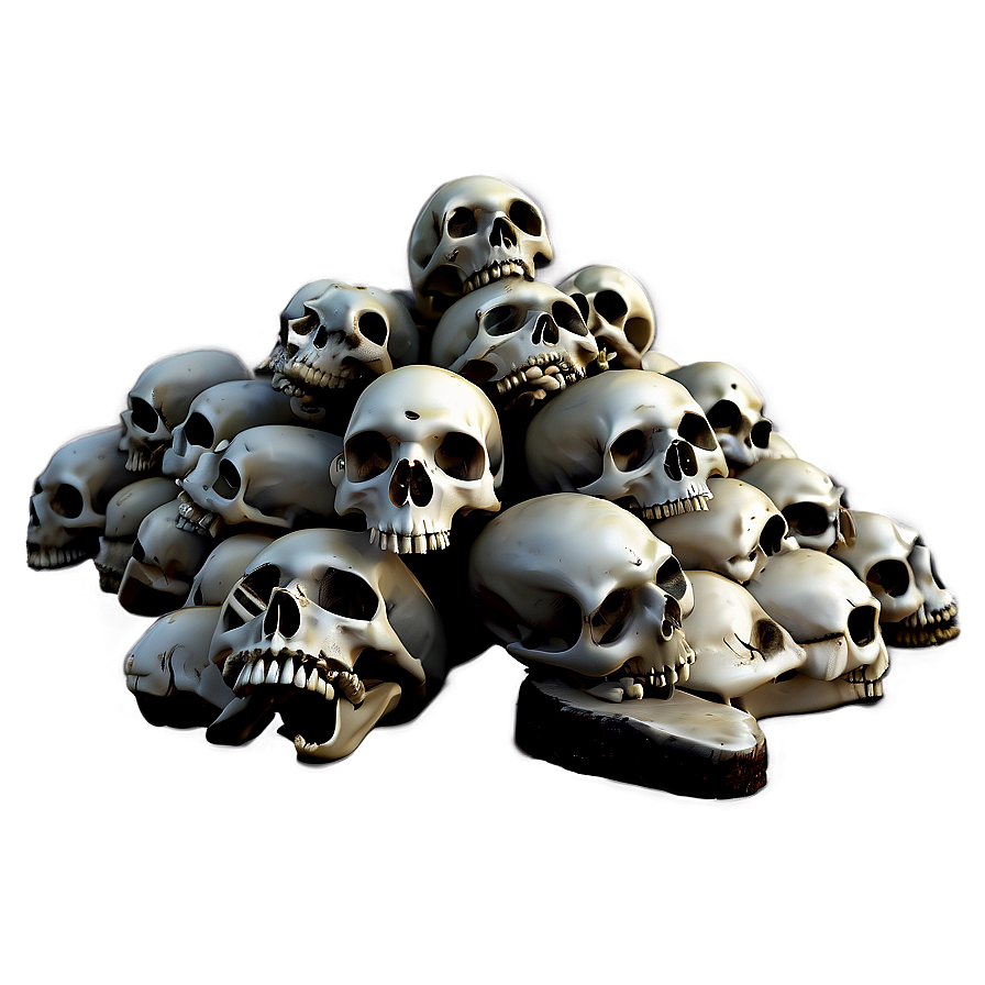 Gothic Bone Pile Artwork Png 11