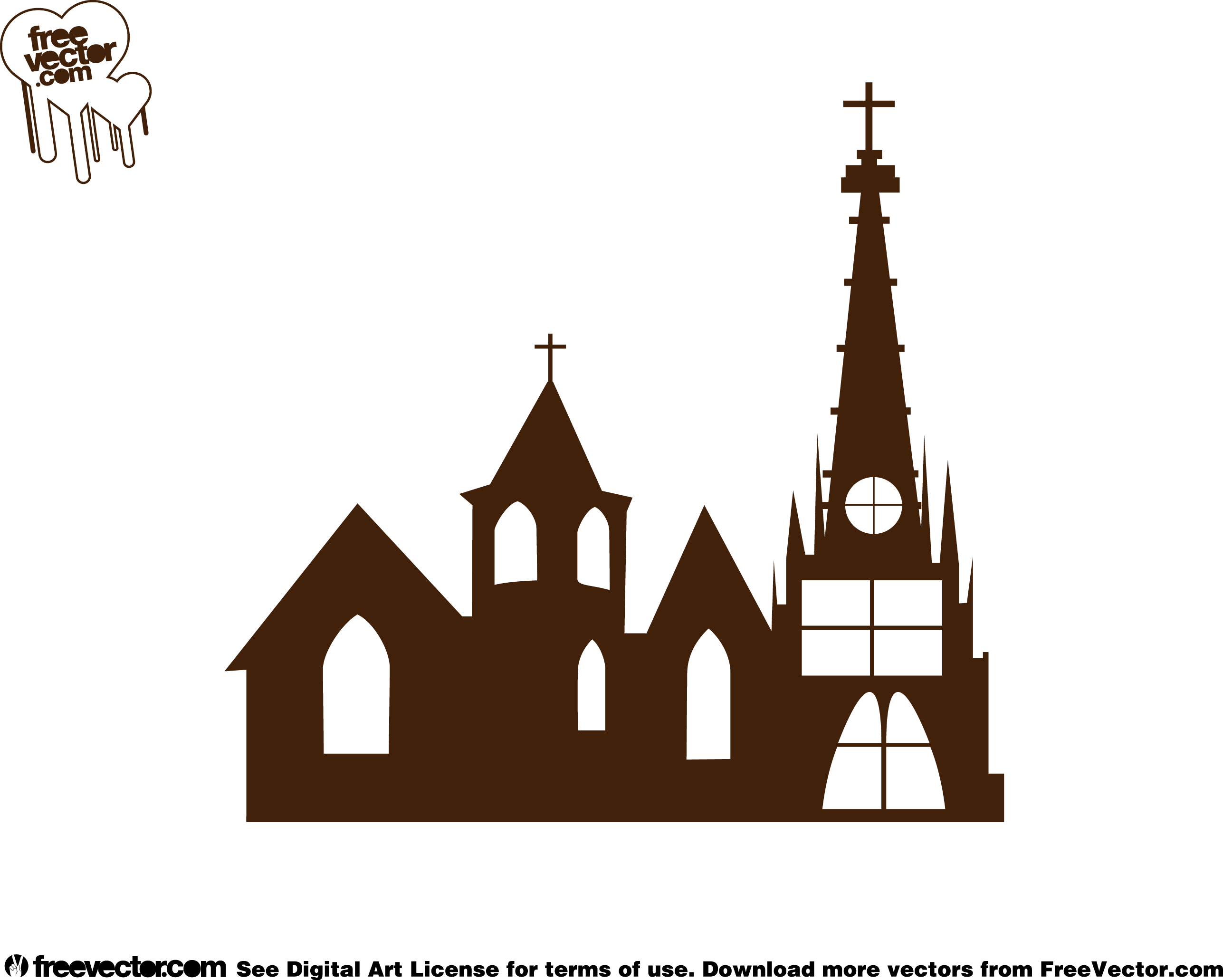 Gothic_ Church_ Vector_ Illustration