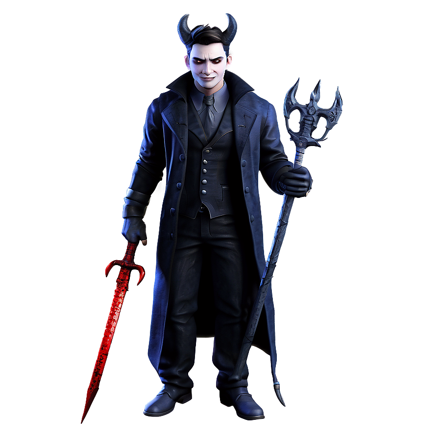 Gothic Devil Artwork Png Mxa