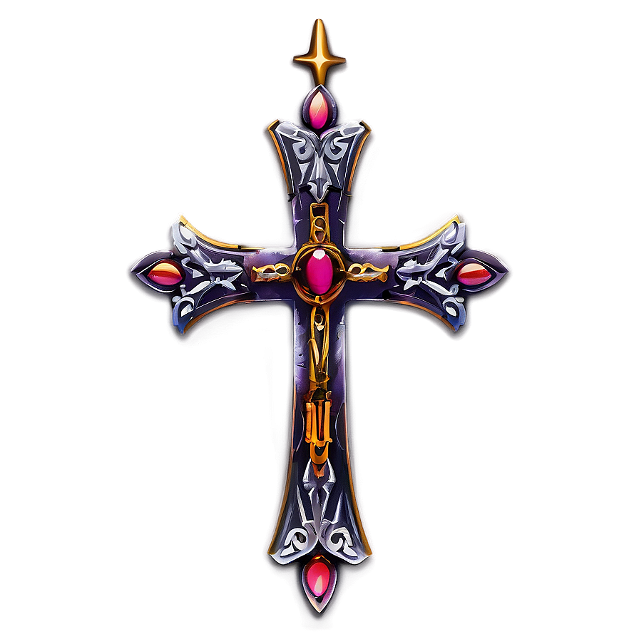 Gothic Fancy Cross Png Crq6