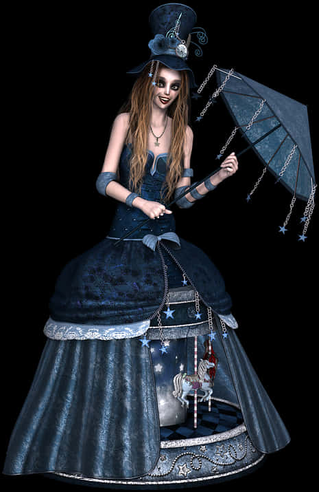 Gothic Fantasy Carousel Dress