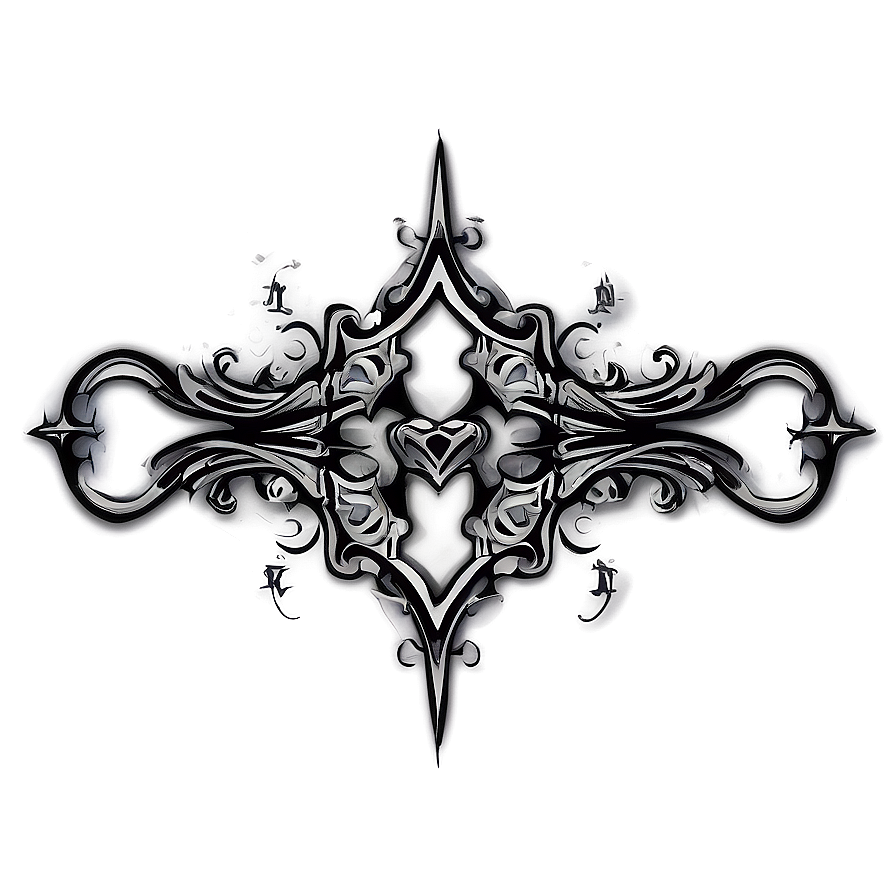 Gothic Flourish Tattoo Png 06212024