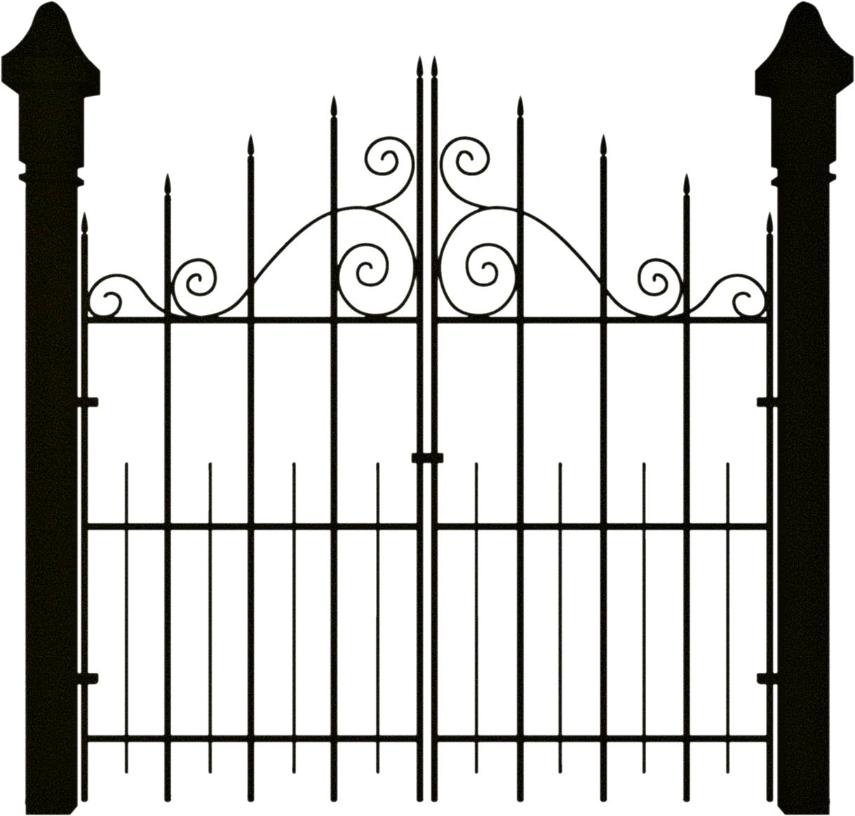 Gothic Haunted House Gate