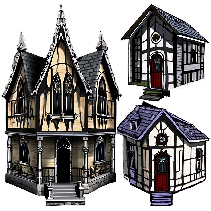 Gothic Houses Png 84