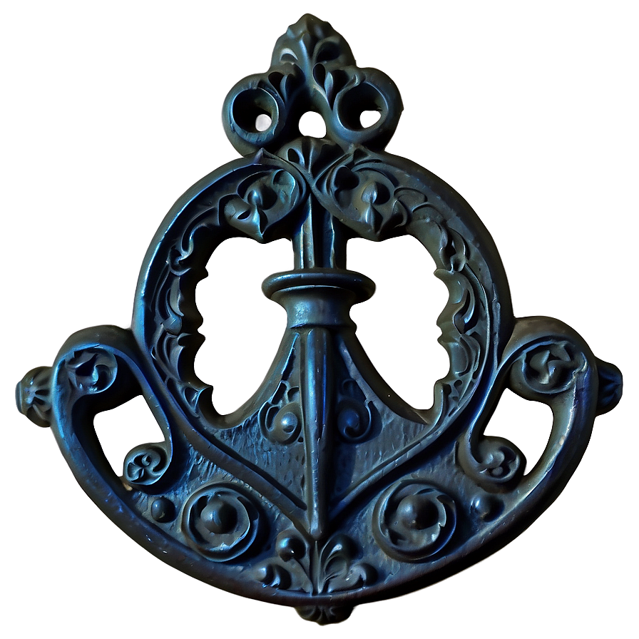 Gothic Iron Door Knocker Png Dvj16