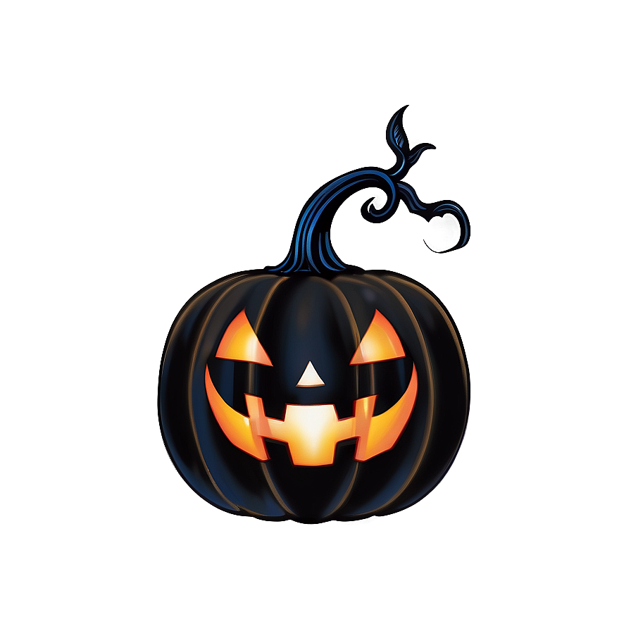 Gothic Pumpkin Silhouette Png 06292024