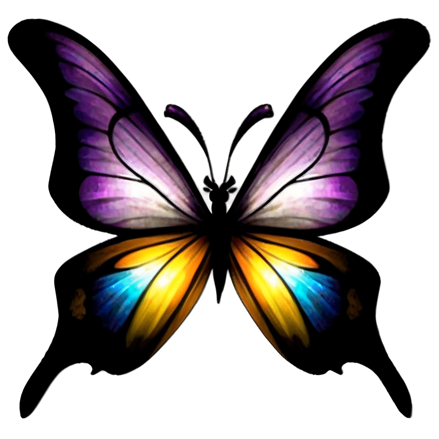 Gothic Purple Butterfly Png Sky87