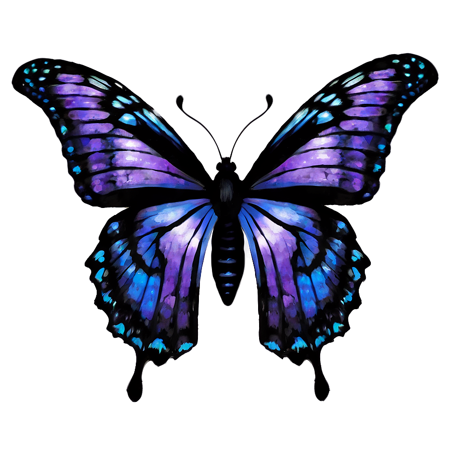 Gothic Purple Butterfly Png Vka77