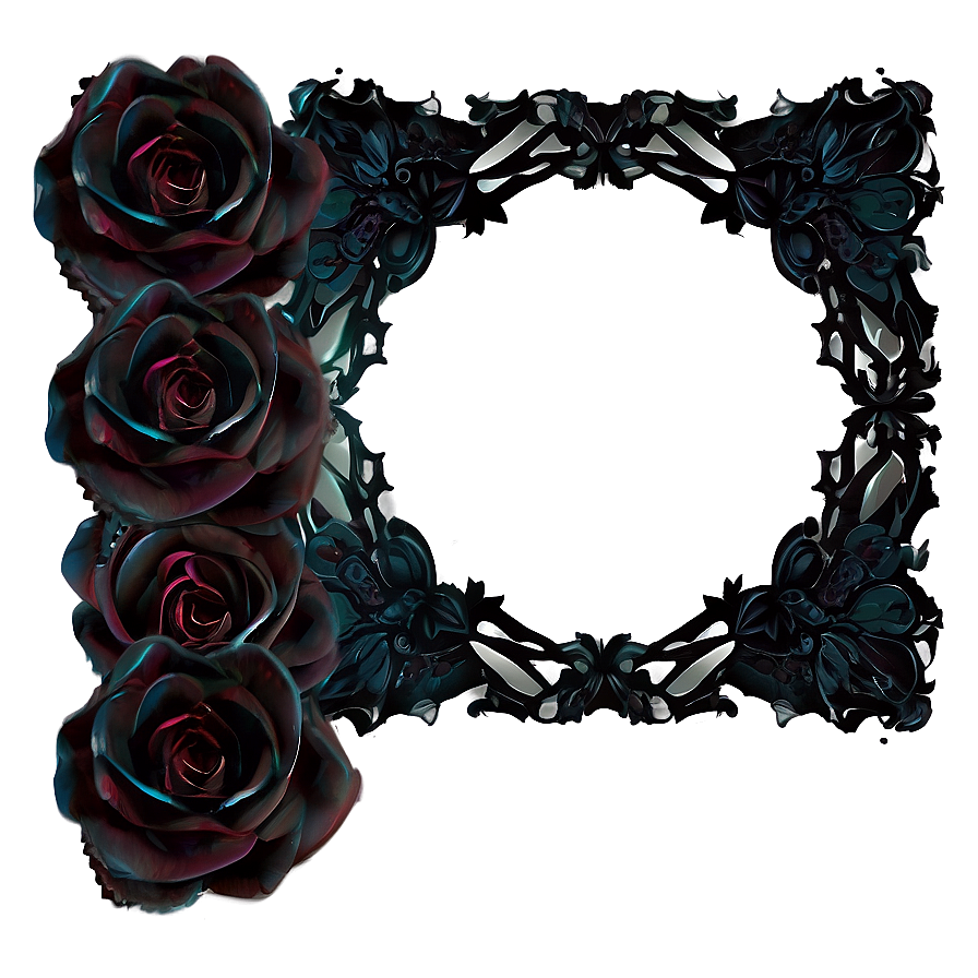 Gothic Rose Frame Png Ryd