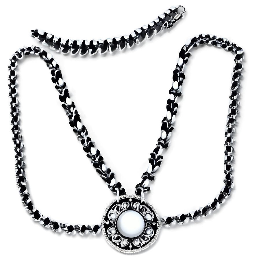 Gothic Silver Necklace Png Pjp