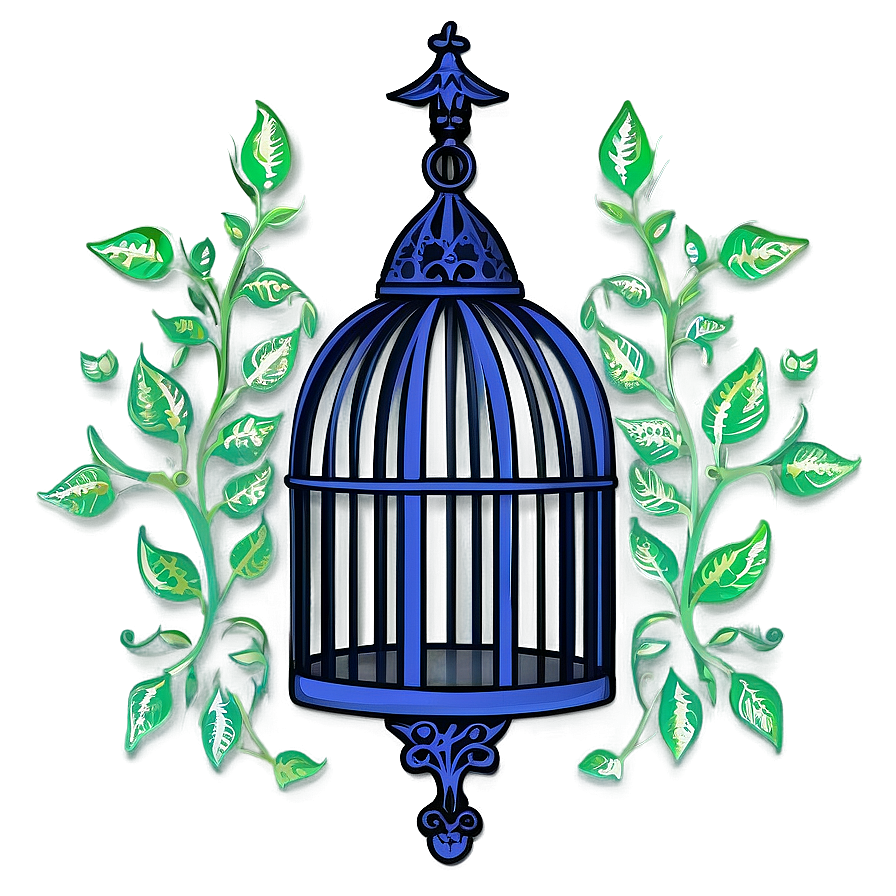 Gothic Style Birdcage Png 05252024