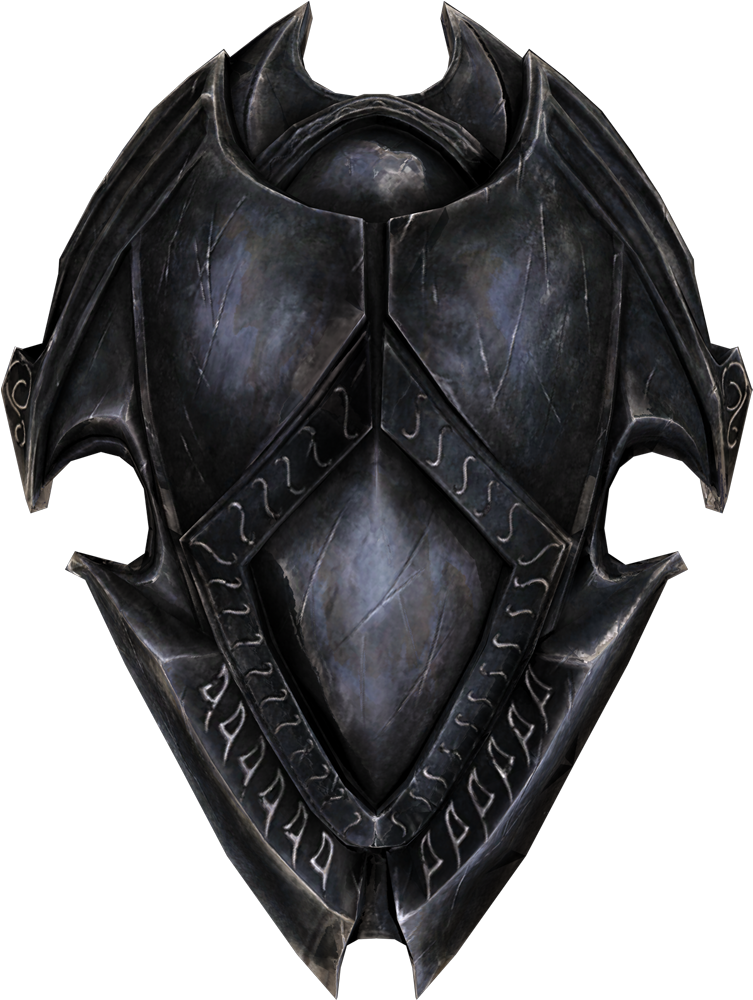 Gothic Style Black Shield