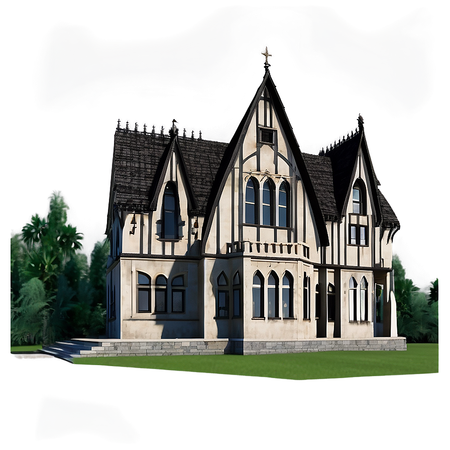 Gothic Style Manor Png Dmj