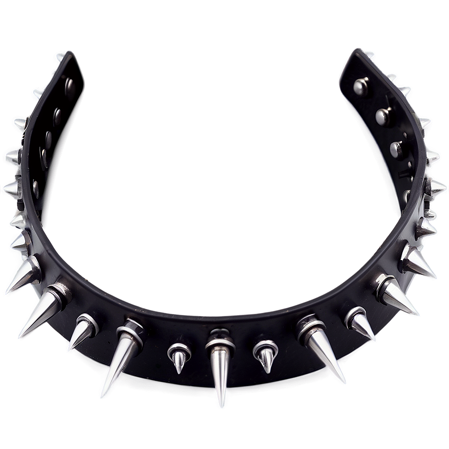 Gothic Style Spiked Choker Png 43