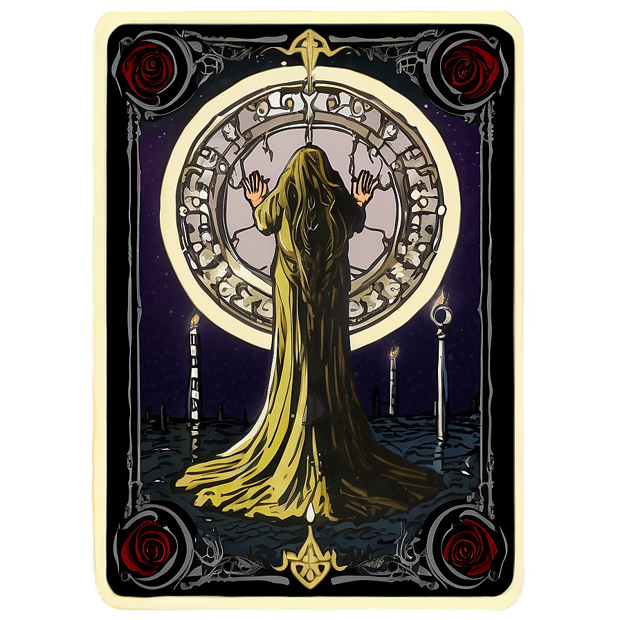 Gothic Tarot Card Template Png Hya