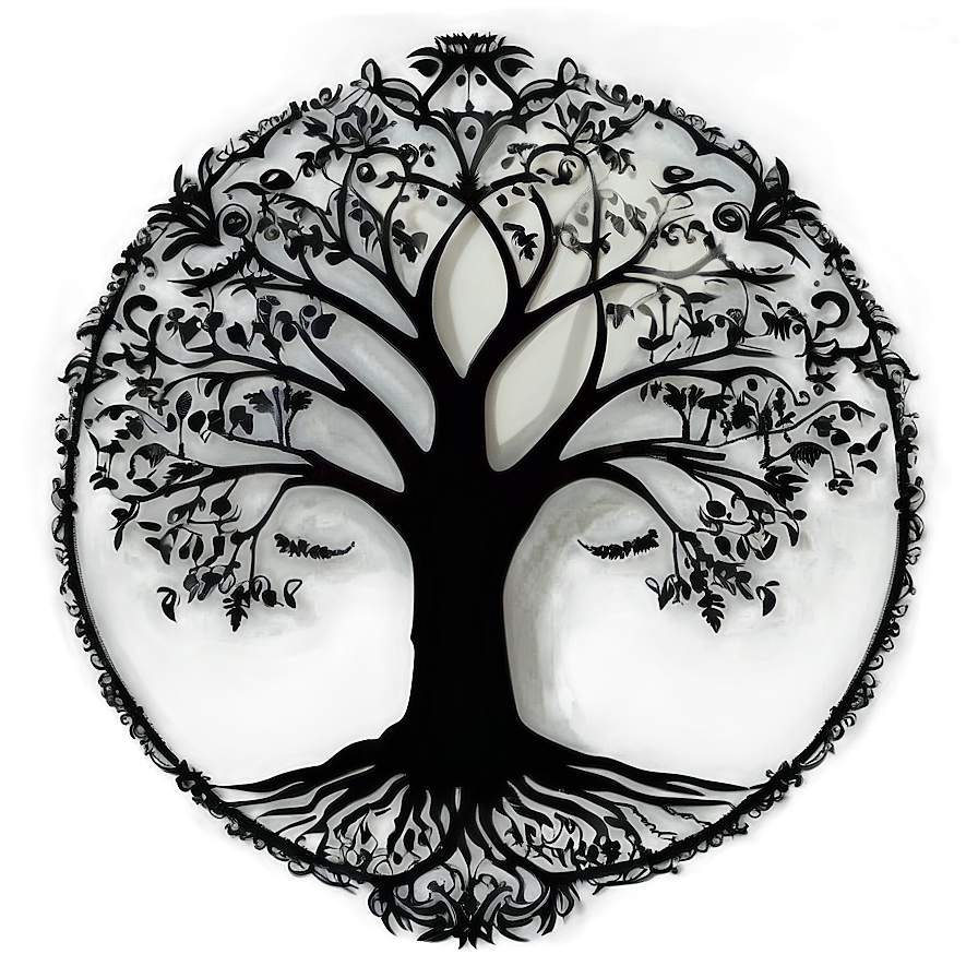 Gothic Tree Of Life Silhouette Png Gxy38