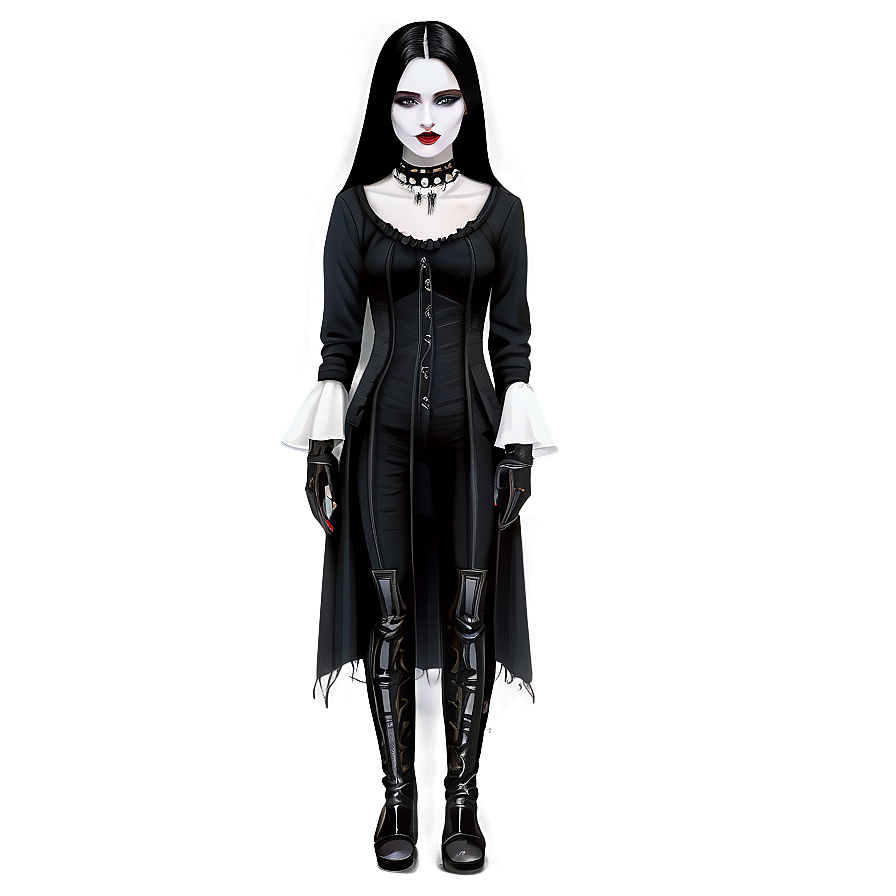 Gothic Wednesday Illustration Png Lkk64