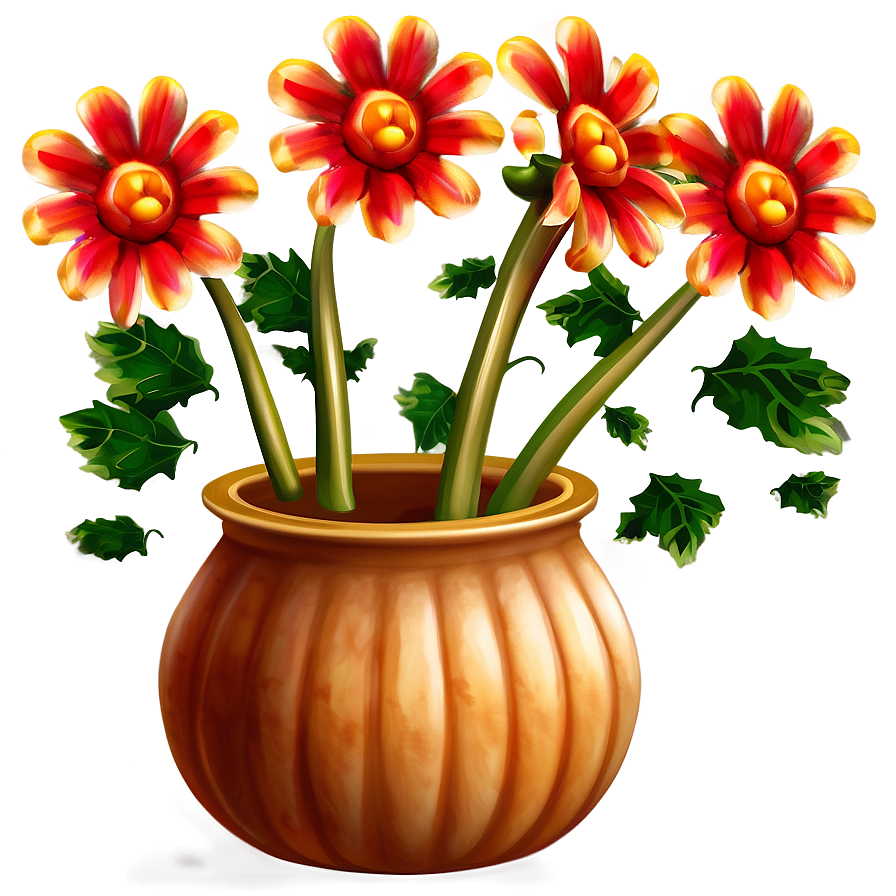 Gourd Flower Pot Png Bqb