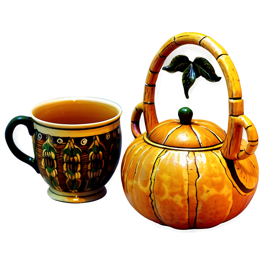 Gourd Tea Set Png 06292024