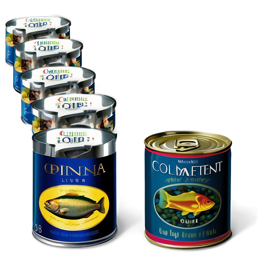 Gourmet Canned Fish Png 27