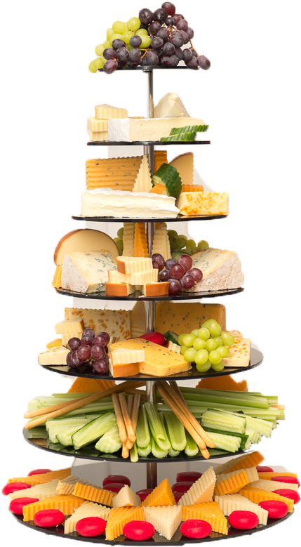 Gourmet Cheese Fruit Tower