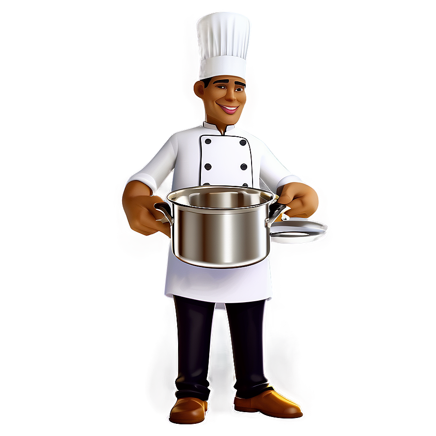 Gourmet Chef Cooking Pot Png 06122024