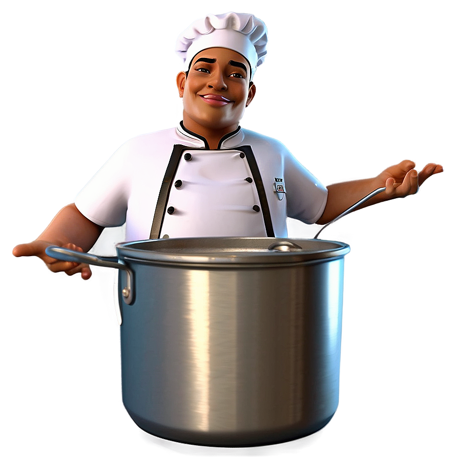 Gourmet Chef Cooking Pot Png Tsr