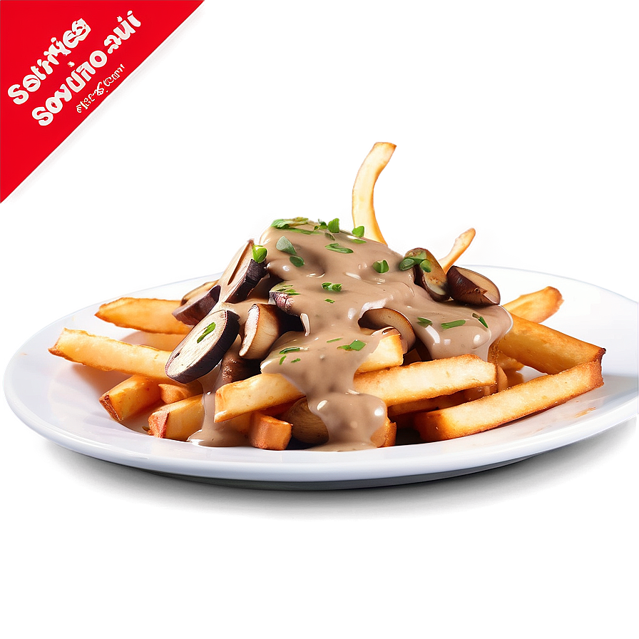 Gourmet Poutine With Mushroom Gravy Png 06252024