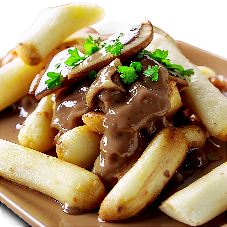 Gourmet Poutine With Mushroom Gravy Png 39