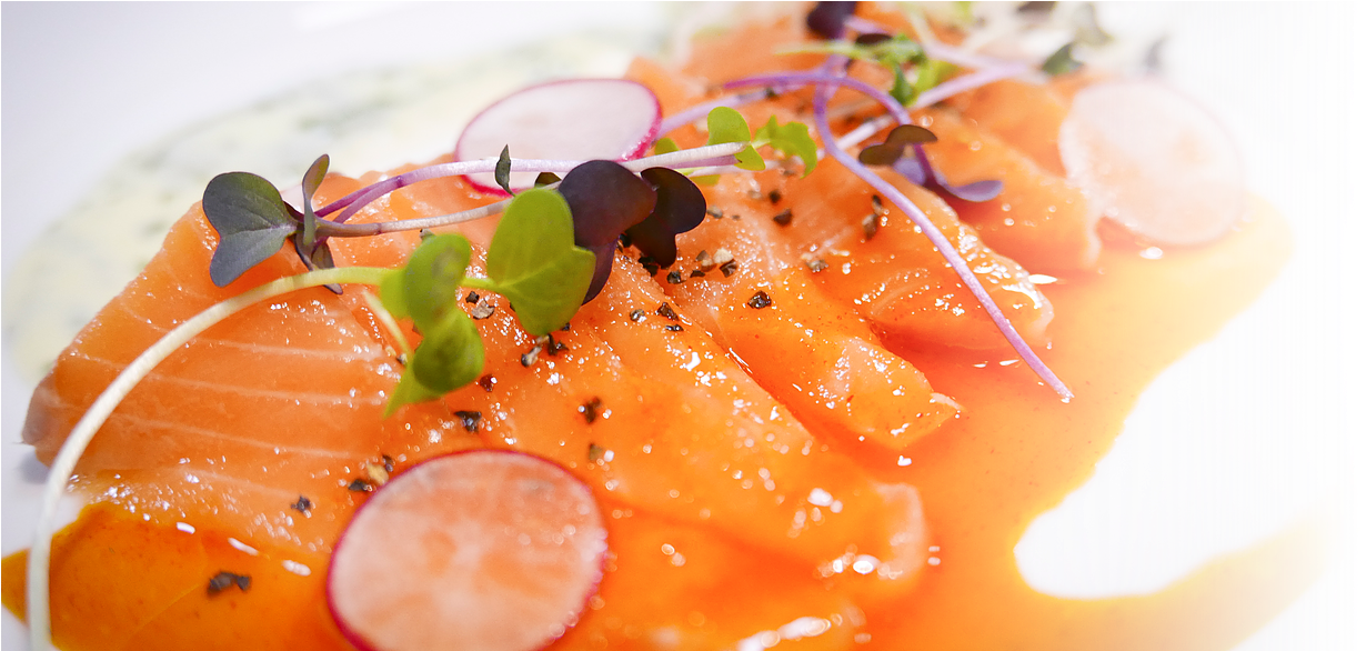 Gourmet Salmon Carpaccio Dish