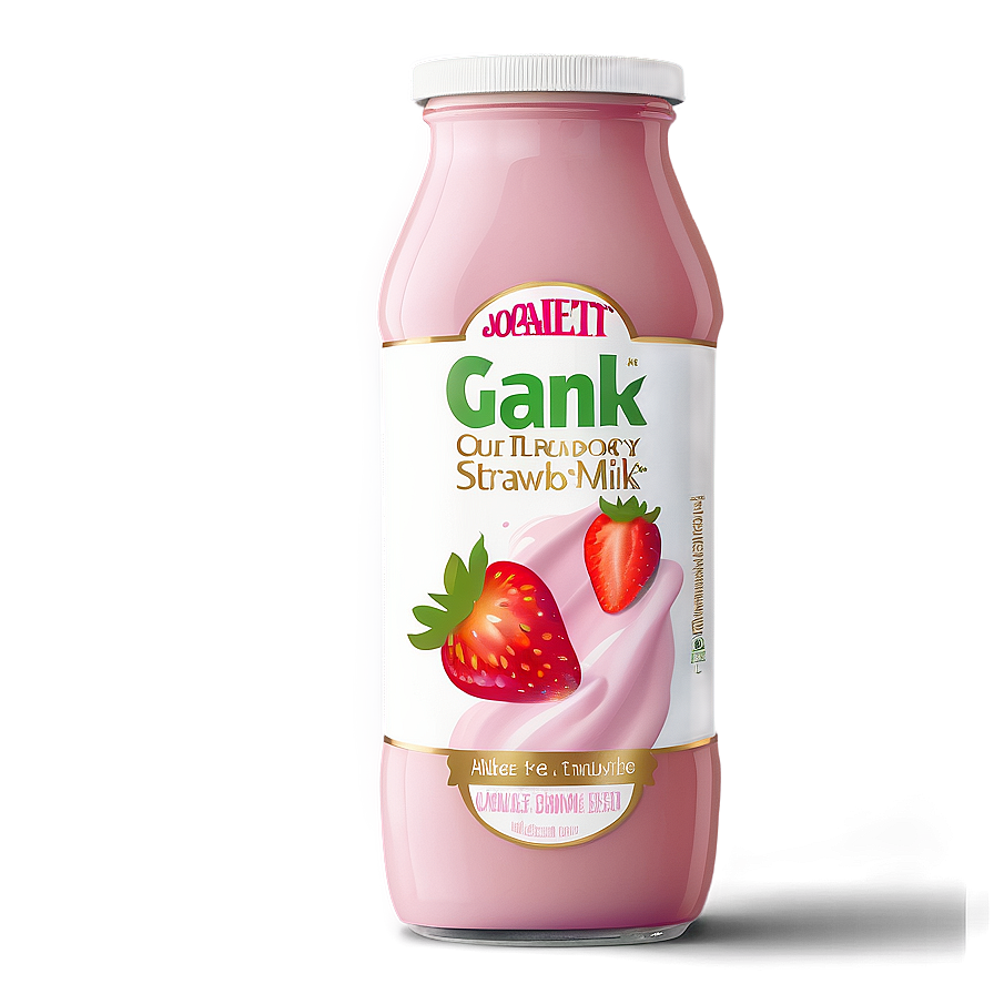 Gourmet Strawberry Milk Png 06252024