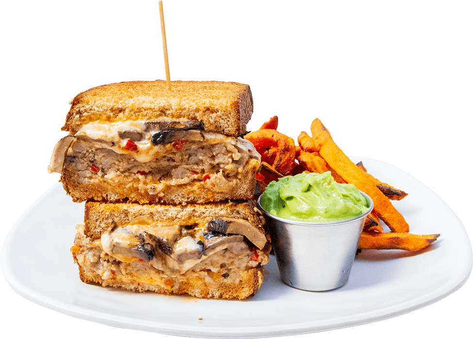 Gourmet Veggie Burgerand Sweet Potato Fries