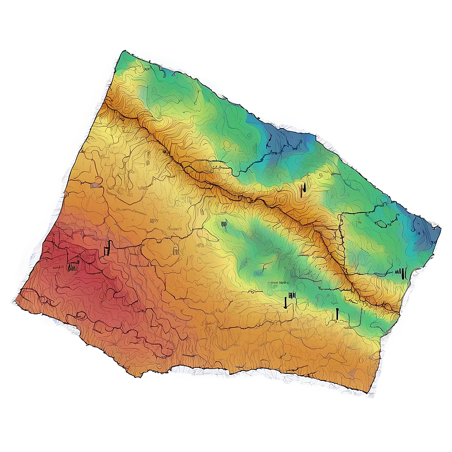 Gps Topographic Map Png Pke91