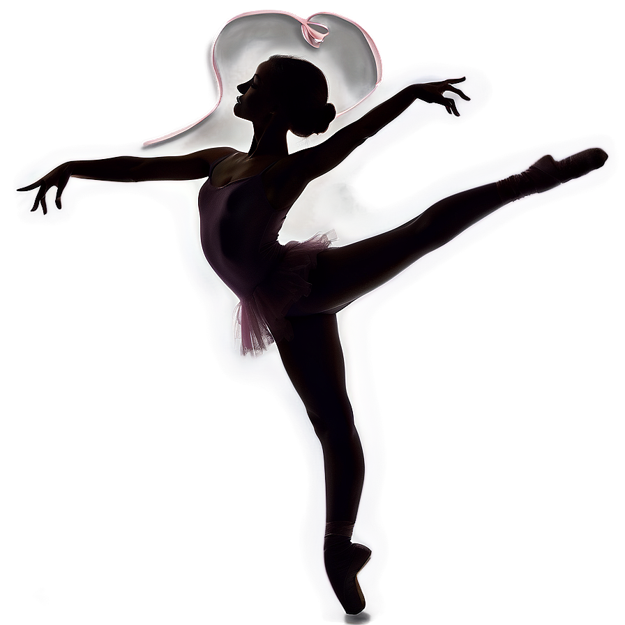 Graceful Ballet Silhouette Png Hst89