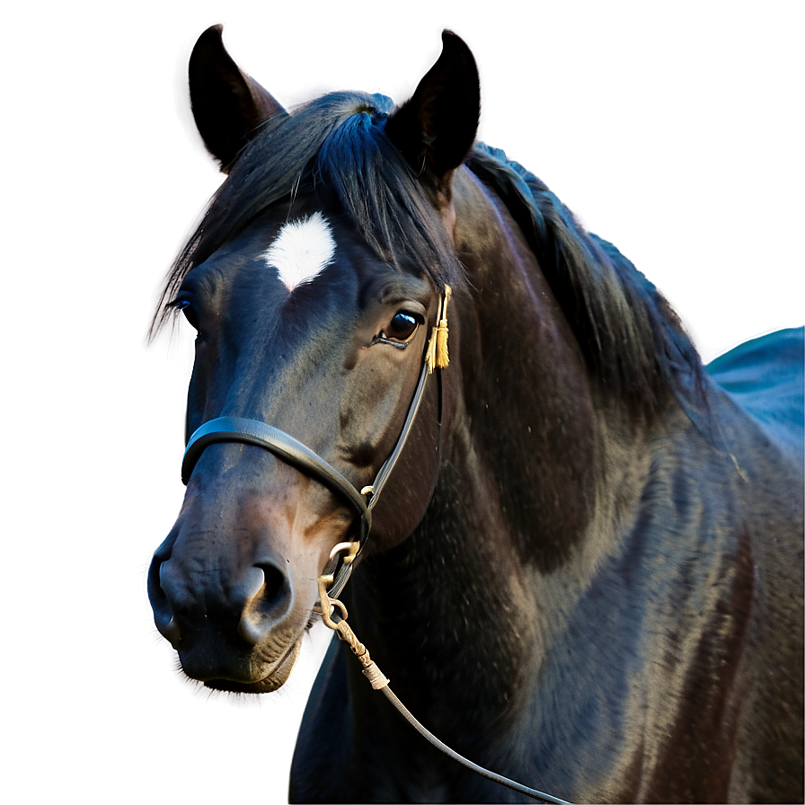 Graceful Black Mare Png Kch98