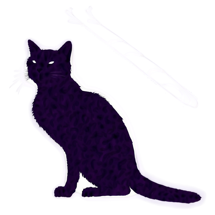 Graceful Cat Silhouette Png 06122024