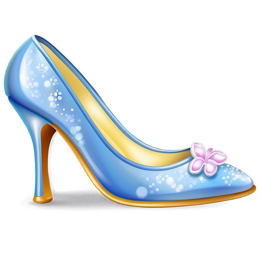 Graceful Cinderella Shoe Illustration Png 5