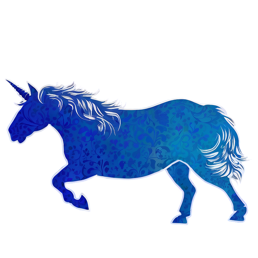 Graceful Unicorn Silhouette Png Gsj