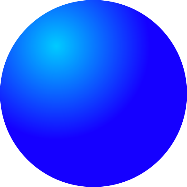 Gradient Blue Circle Graphic