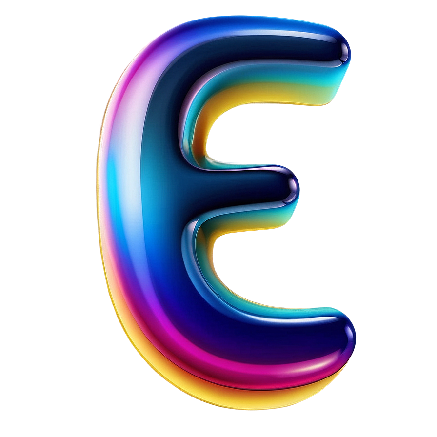 Gradient Letter E Png Eap