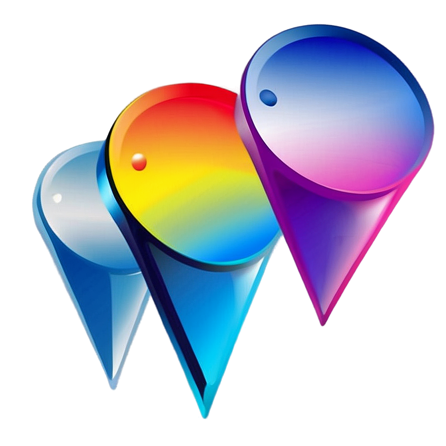 Gradient Map Pin Png Kvf97