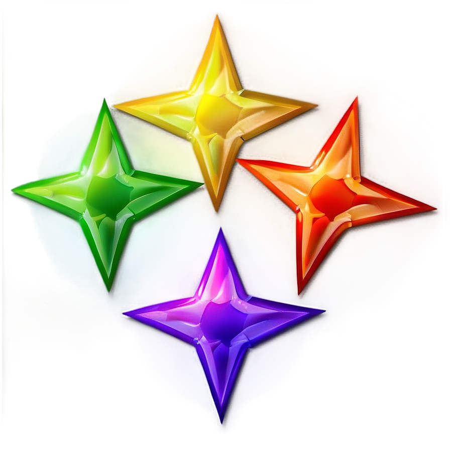 Gradient Star Pattern Png Oda