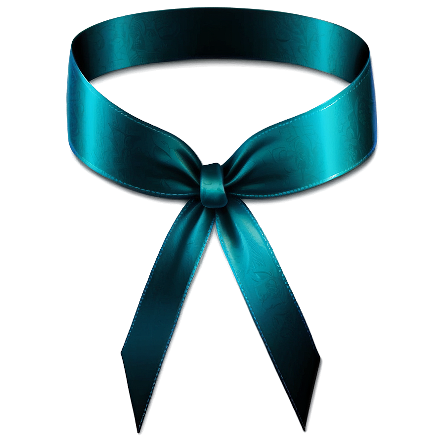 Gradient Teal Ribbon Image Png Stt