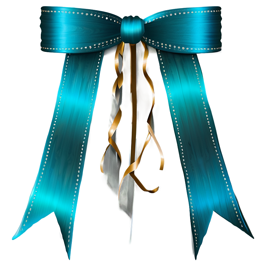 Gradient Teal Ribbon Image Png Yai