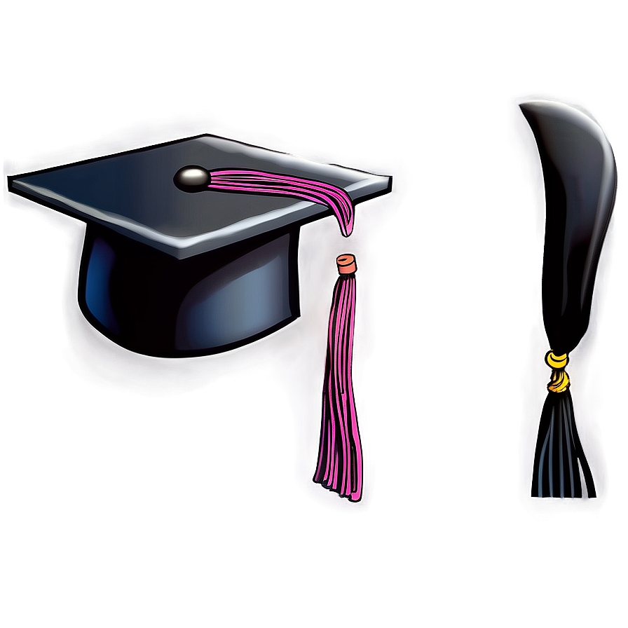 Graduation Cap Side View Clipart 06262024