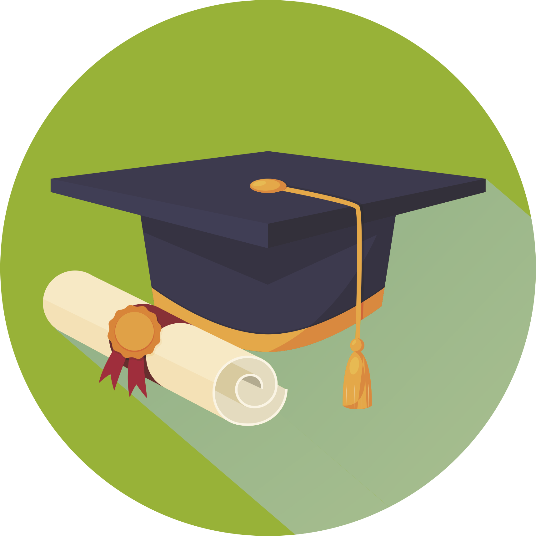 Graduation Capand Diploma Icon