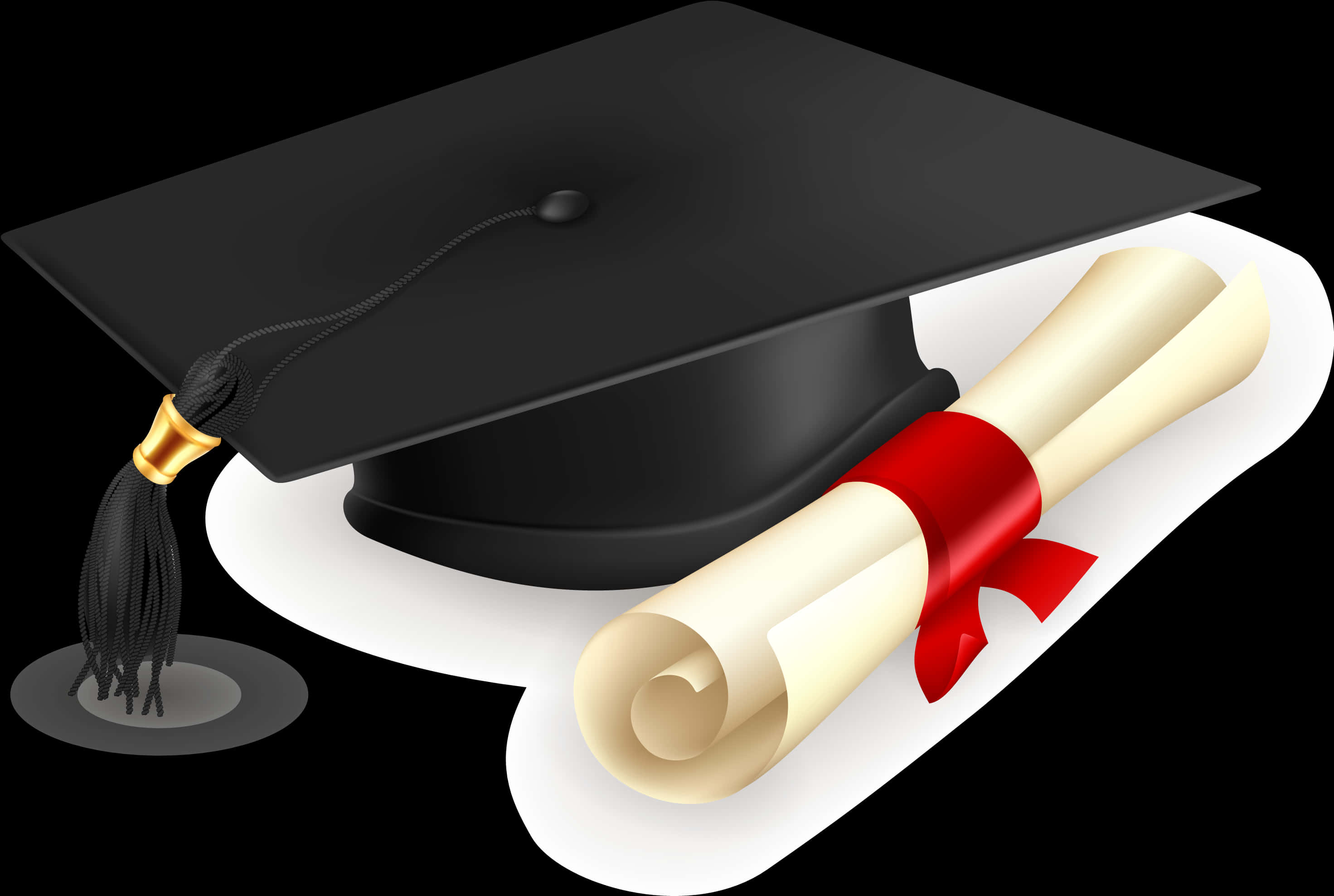 Graduation Capand Diploma Illustration